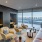 Large well lit business center with Imacs