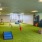 Two-Bedroom Apartments In The Gulch, Nashville, TN - 1200 Broadway - Indoor Dog Run With Agility Equipment, Turf Grass, And Waste Disposal Bin.